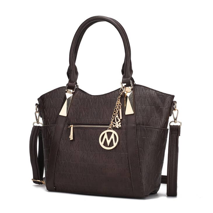 Lucy Tote Handbag Vegan Leather Crossover Women By Mia K.