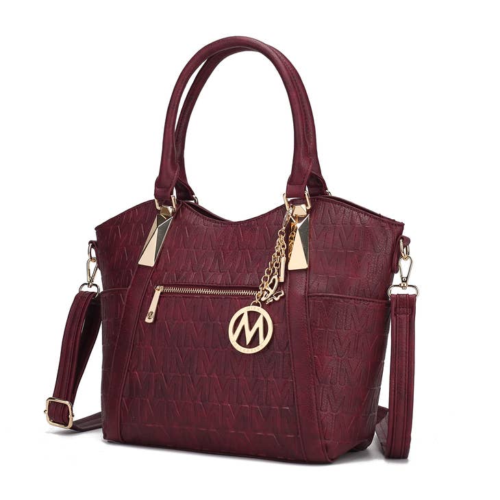 Lucy Tote Handbag Vegan Leather Crossover Women By Mia K.