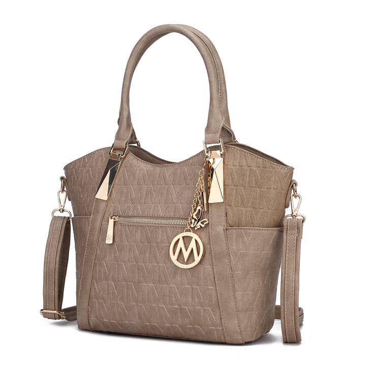 Lucy Tote Handbag Vegan Leather Crossover Women By Mia K.