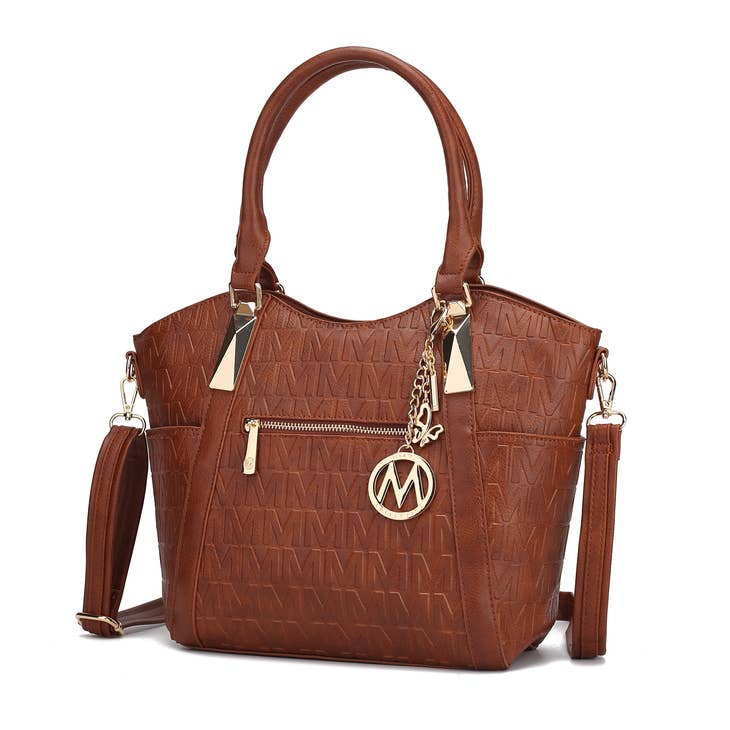 Lucy Tote Handbag Vegan Leather Crossover Women By Mia K.