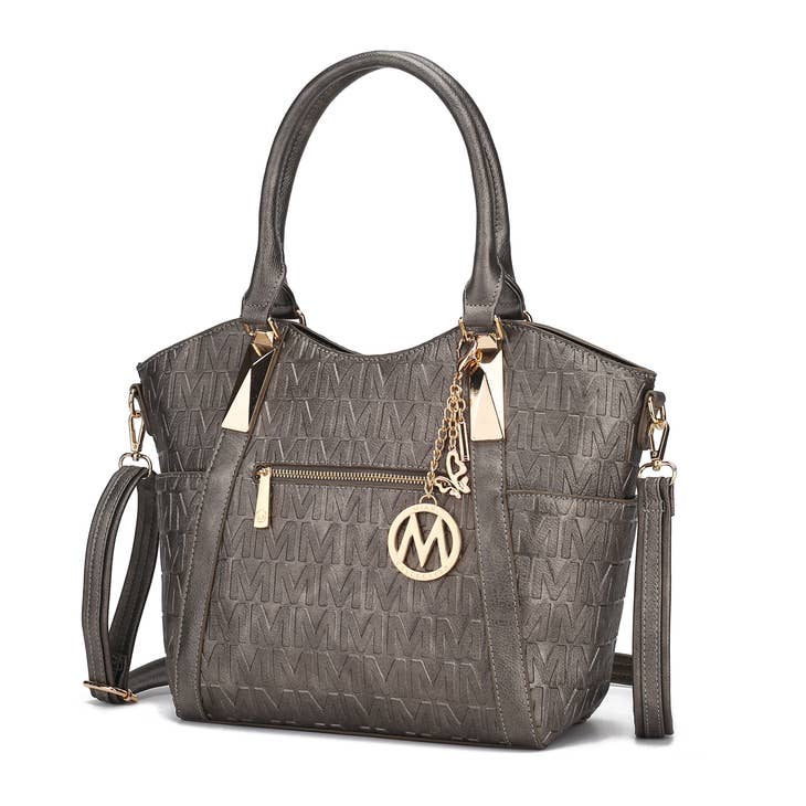 Lucy Tote Handbag Vegan Leather Crossover Women By Mia K.