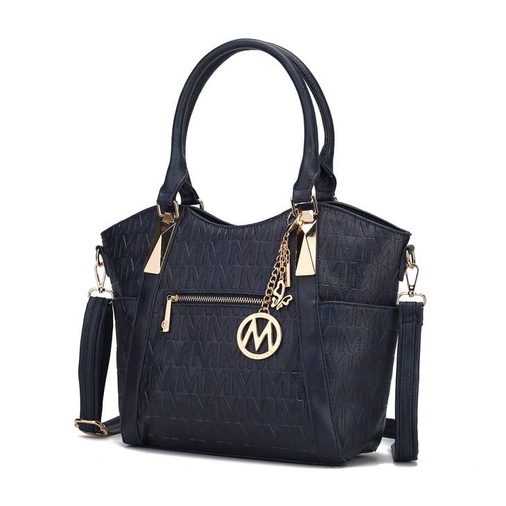 Lucy Tote Handbag Vegan Leather Crossover Women By Mia K.